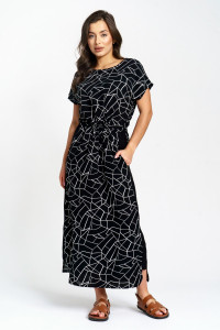 Платье женское "Анита" штапель (р-ры: 46-58) геометрия