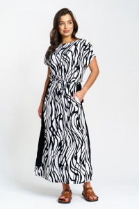 Платье женское "Анита" штапель (р-ры: 46-58) волна