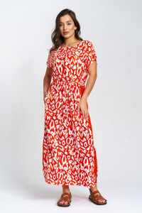 Платье женское "Анита" штапель (р-ры: 46-58) сафари