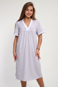 Сорочка женская №270.1 кулирка (р-ры: 52-62) белый светлый