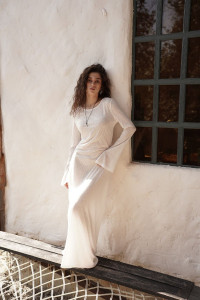 Платье женское "Богиня" М-88ПЛ флам-вискоза (р-ры: 42-48) белый