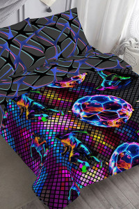 Детское постельное белье из поплина "Футбол"