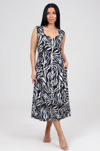 Сарафан женский СК-563 кулирка (р-ры: 48-62) зебра