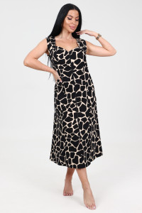 Сарафан женский СК-563 кулирка (р-ры: 48-62) жираф