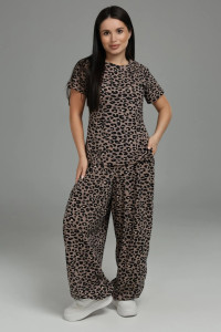 Костюм двойка женский "Очарование" кулирка (р-ры: 48-58) кофе