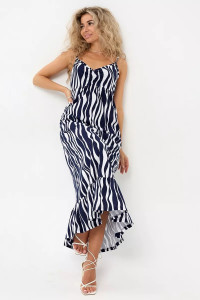 Сарафан женский №057914 "С-Штрихи" кулирка (р-ры: 46-56) волна