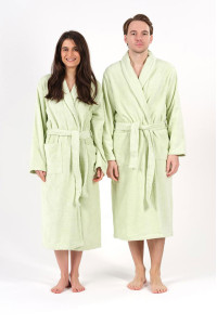Халат унисекс махровый Urban Family (р-ры: 42-52) "Lime cream"
