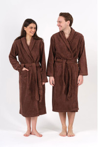 Халат унисекс махровый Urban Family (р-ры: 42-52) "Cocoa Brown"