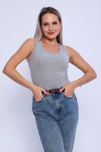 Майка женская WМЖ0030 кашкорсе (р-ры: XS-XXL) серый
