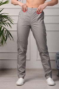 Медицинские женские брюки М-302 Элит-145 (р-ры: 40-58) серый