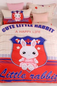 Детское постельное белье сатин "Счастливый зайчик"