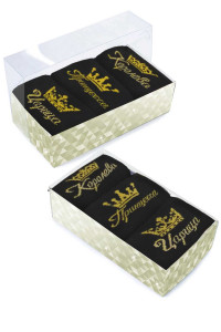 Носки женские "Королева" - 3 пары в подарочной коробке