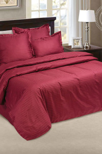 Постельное белье страйп-сатин "Бордо"