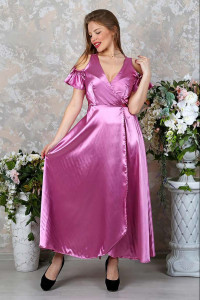 Платье женское П 209 атлас (последний размер) розовый 50