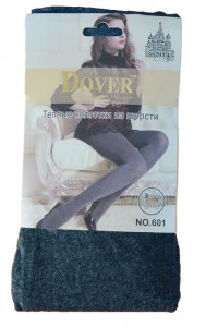 Колготки женские шерстяные "Dover" №601 темно-серые