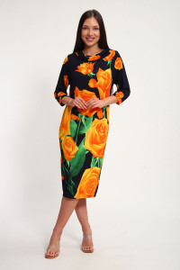 Платье женское П1134 масло (р-ры: 48-58)