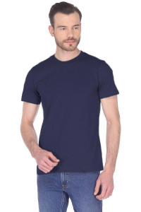Мужская футболка "Vestco" хлопок (р-ры: S-10XL) темно-синий