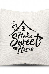 Подушка декоративная с фотопечатью "Sweet home"