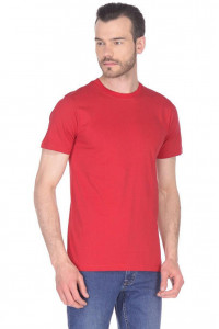 Мужская футболка "Vestco" хлопок (р-ры: S-4XL) красный