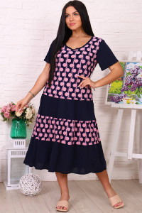 Платье женское №31525 масло (р-ры: 48-62) розовый