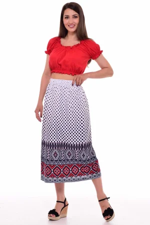 Костюм двойка женский 5293 кулирка (р-ры: 42-48) красный
