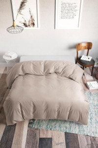 Пододеяльник классический поплин "Кофе с молоком" 603