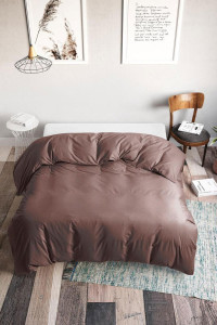 Пододеяльник классический поплин "Шоколад" 801