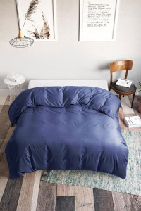 Пододеяльник классический поплин "Синий" 809
