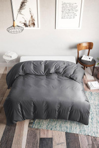 Пододеяльник классический поплин "Графит" 812