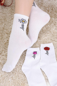 Носки женские "Флора" - упаковка 3 пары