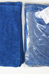 Салфетка махровая для уборки синий - упаковка 10 шт.