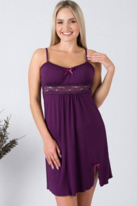 Сорочка женская 0055-66 вискоза (р-ры: 42-56) баклажан