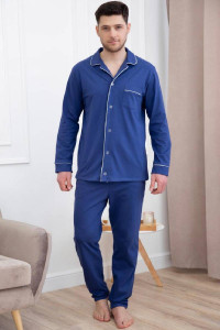Пижама мужская "Виктор" кулирка (р-ры: 48-62) синий