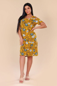 Платье женское 316 "FashionNews" кулирка (р-ры: 46-60) желтый