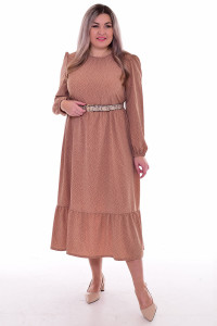 Платье женское Ф1069л ниагара (р-ры: 42-56) капучино