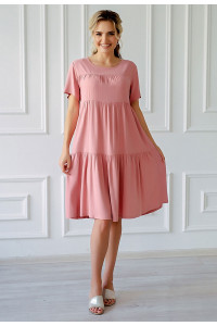 Платье женское "Дебора" плательная ткань (р-ры: 46-56) розовый