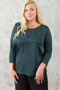 Джемпер женский 0277-96 сандра (последний размер) холодный изумруд 62