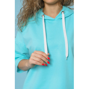 Костюм двойка женский 866 футер с лайкрой (р-ры: 44-58) ментол