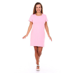 Платье женское "Ирис" футер 2-х нитка (р-ры: 42-52) розовый