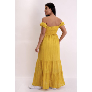 Платье женское "Соната Ж" хлопок (р-ры: 44-50) желтый