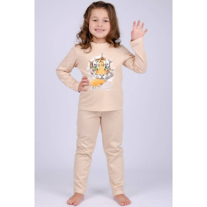 Пижама детская "Тигр" ПД-127 футер 2-х нитка с начесом (р-ры: 104-128)