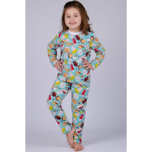 Пижама детская "Читмил" ПД-130 футер 2-х нитка с начесом (р-ры: 104-128)
