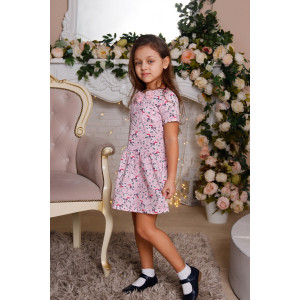 Платье детское "Малиновка" кулирка с лайкрой (р-ры: 92-134) розовый
