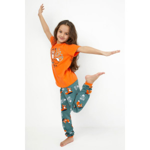 Пижама детская "Лотос" кулирка (р-ры: 92-134) оранжевый