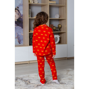 Пижама детская "Империал-кант" кулирка (р-ры: 104-146) красный