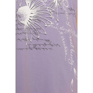 Сорочка женская "Лепесток" кулирка (р-ры: 44-58) светло-фиолетовый