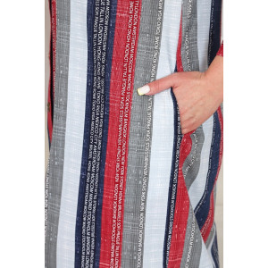 Платье-рубашка женское П153 кулирка (р-ры: 50-64) бордовый