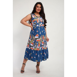 Сарафан женский С3070.1 кулирка (р-ры: 48-62) Сарафан женский С3070.1 кулирка (р-ры: 48-62)