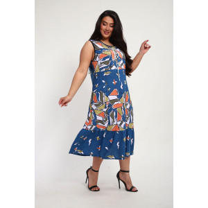 Сарафан женский С3070.1 кулирка (р-ры: 48-62) Сарафан женский С3070.1 кулирка (р-ры: 48-62)