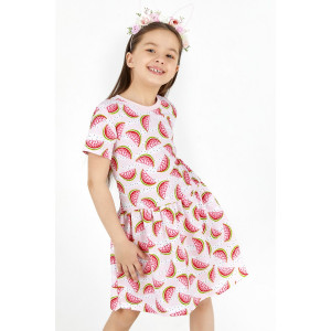 Платье детское "Сочная долька" хлопок (р-ры: 92-134) розовый